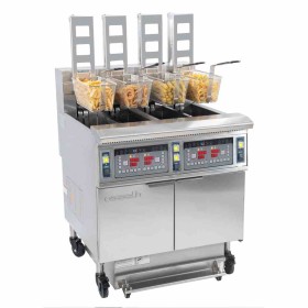 CASSELIN - Friteuse électrique avec relevage automatique et filtration 4 x 12 litres 17 + 17 kW