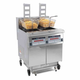 CASSELIN - Friteuse électrique avec relevage automatique et filtration 2 x 22 litres 17 + 17 kW