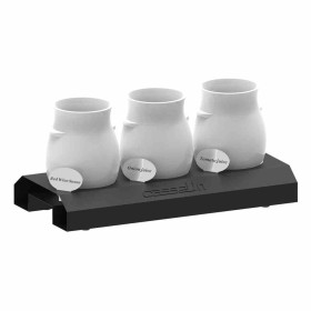 CASSELIN - Support à sauces 3 jars porcelaine 1,3 L