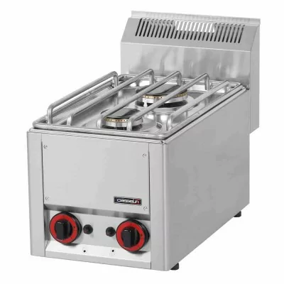 CASSELIN - Fourneau gaz à poser 2 feux 3 + 3,6 kW L. 328 mm