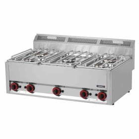 CASSELIN - Fourneau gaz à poser 5 feux 3x 3,6 kW + 2x 3 kW L. 988 mm