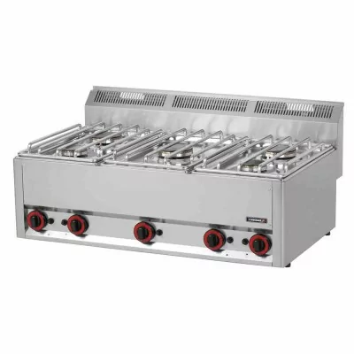 CASSELIN - Fourneau gaz à poser 5 feux 3x 3,6 kW + 2x 3 kW L. 988 mm