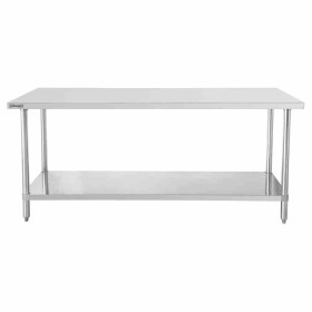 CASSELIN - Table de travail inox 600 avec étagère 1000 mm