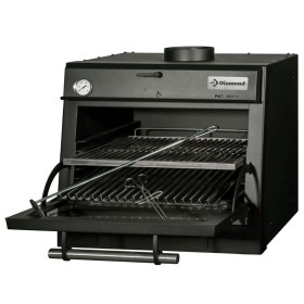 DIAMOND - Four-BBQ à charbon GN 1/1 (60 kg/h) noir