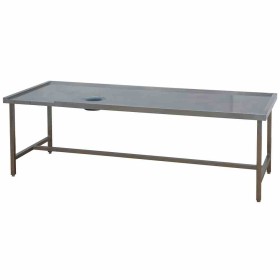 DIAMOND - Table de triage droite avec trou vide-ordures L. 2600 mm