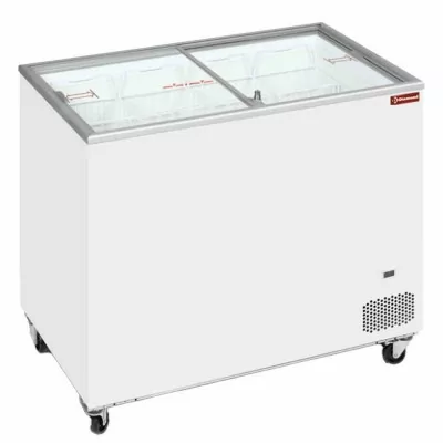 DIAMOND - Déclassé - Congélateur coffre avec couvercles coulissants 300 L