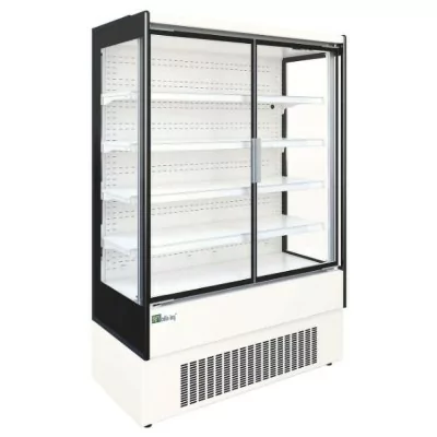 AFI - Vitrine murale froid positlf ventilé 2 portes battantes 1300 mm