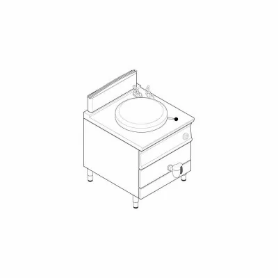 TECNOINOX - Marmite gaz indirecte 100 litres gamme 900 module 400