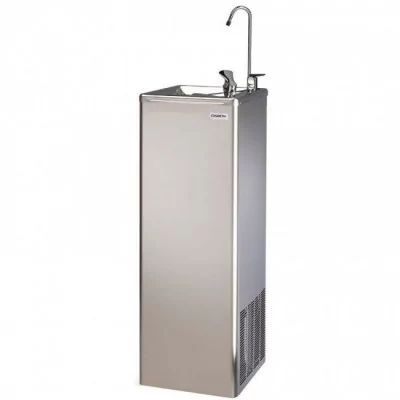 COSMETAL - Fontaine River gris métal avec détente directe eau froide 55 L/h