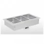 ERATOS - Bain-marie à eau pour buffets chauds à encastrer 2 cuves GN1/1