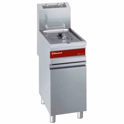 DIAMOND - Friteuse gaz 15 L professionnelle sur armoire