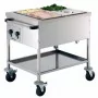 BARTSCHER - Chariot bain-Marie 2 x GN 1/1 - chauffé à l'eau - de 30 à 90°C