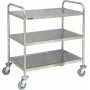 CASSELIN - Chariot de service en inox, 3 plateaux