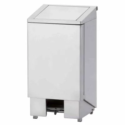 DIAMOND - Poubelle Inox à pédale couvercle avec vérin 60 litres