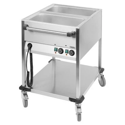 CASSELIN - Chariot bain-marie à eau 2 cuves GN 1/1