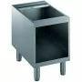 DIAMOND - Soubassement inox ouvert, 400 mm