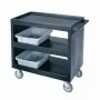 CAMBRO - Chariot de service granité gris 3 étagères