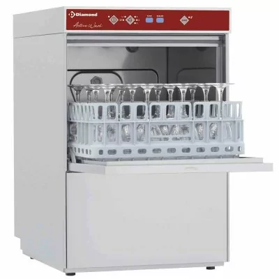 DIAMOND - Lave-verres Active Wash + Break Tank - Panier 400 x 400 mm