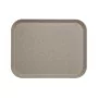 CAMBRO - Lot de 12 plateaux polyester à rebord élevé 430 x 330 Fumé moucheté