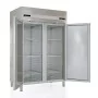 CORECO - Armoire réfrigérée côtés emboutis inox 2 portes pleines GN 2/1