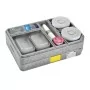 CAMBRO - Plateau Tablotherm avec barquettes rectangulaires bols en porcelaine