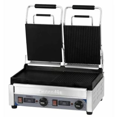 CASSELIN - Grill panini double Premium mixte avec minuteur