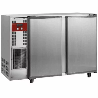 DIAMOND - Refroidisseur de bouteilles inox 2 portes pleines, 375 L