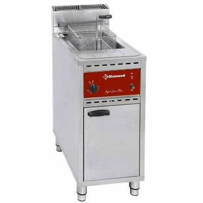 DIAMOND - Friteuse gaz, 1 cuve 16 litres, sur meuble