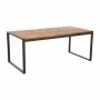 BOLERO - Table industrielle rectangulaire - acier et acacia, 180 cm