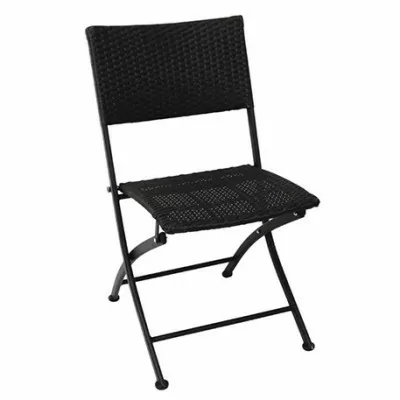 BOLERO - Chaises pliantes en rotin PE (lot de 2)