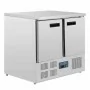 POLAR - Table réfrigérée positive compacte, 2 portes 240 L - Dessus inox