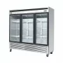 ATOSA - Armoire vitrée positive inox 3 portes, 2050 L