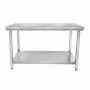 CUISTANCE - Table inox centrale P. 600 mm L. 2000 mm