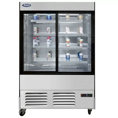 ATOSA - Vitrine de libre service 480 L avec portes coulissantes