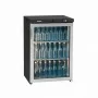 GAMKO - Arrière bar réfrigéré inox 150 L 1 porte vitrée charnières droite