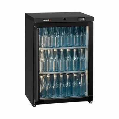 GAMKO - Arrière bar réfrigéré 140 L 1 porte vitrée charnières droite