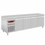 DIAMOND - Table frigorifique ventilée 4 portes GN 1/1 capacité 550 L groupe à gauche