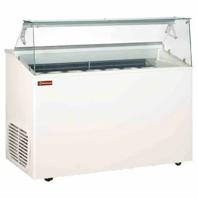 DIAMOND - Vitrine pour crèmes glacées TOP - 7 bacs de 5 L