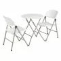 BOLERO - Lot de 2 chaises pliantes blanches