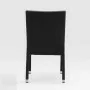 BOLERO - Chaises en rotin PE anthracite (lot de 4)