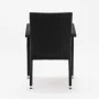 BOLERO - Fauteuils en rotin PE anthracite (lot de 4)