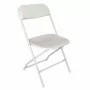 BOLERO - Chaises pliantes blanches (lot de 10)