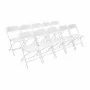 BOLERO - Chaises pliantes blanches (lot de 10)