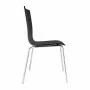 BOLERO - Chaise dossier carré noire lot de 4