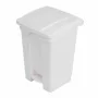 JANTEX - Poubelle de cuisine à pédale blanche 45L