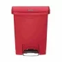 RUBBERMAID - Poubelle à pédale frontale Slim Jim rouge 30L