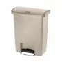 RUBBERMAID - Poubelle à pédale frontale Slim Jim beige 30L