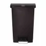 RUBBERMAID - Poubelle à pédale frontale Slim Jim noire 50L