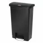 RUBBERMAID - Poubelle à pédale frontale Slim Jim noire 50L