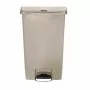 RUBBERMAID - Poubelle à pédale frontale Slim Jim beige 68L